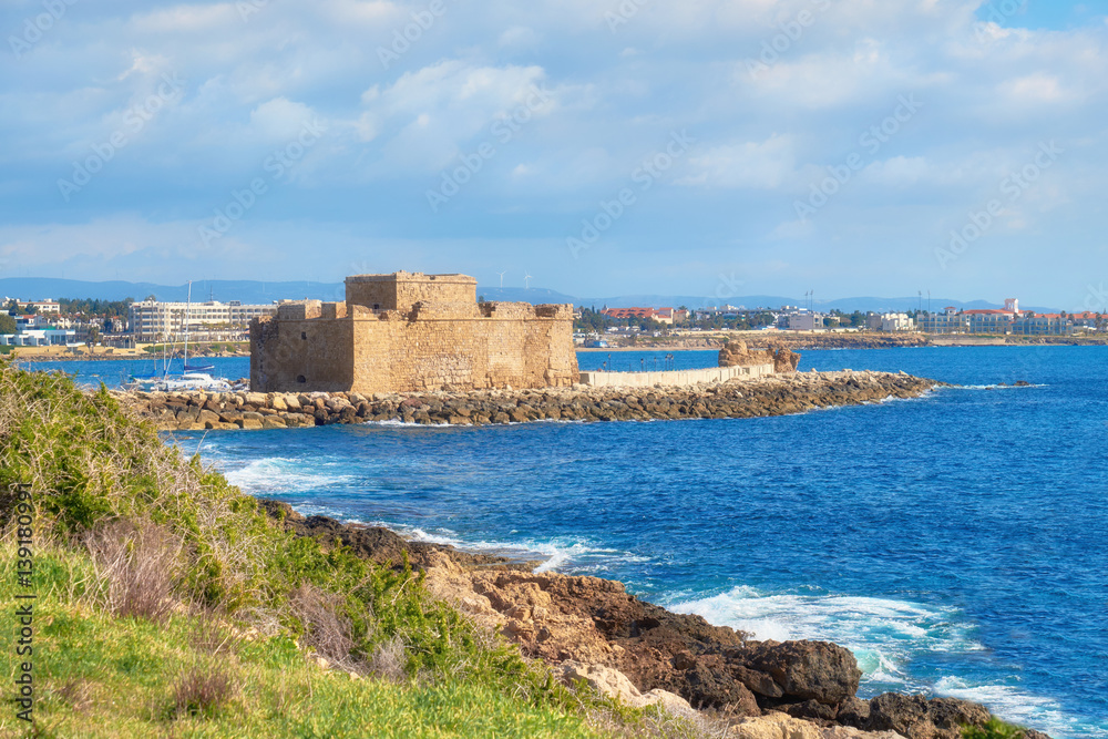 Pafos Harbour Castle in Cyprus