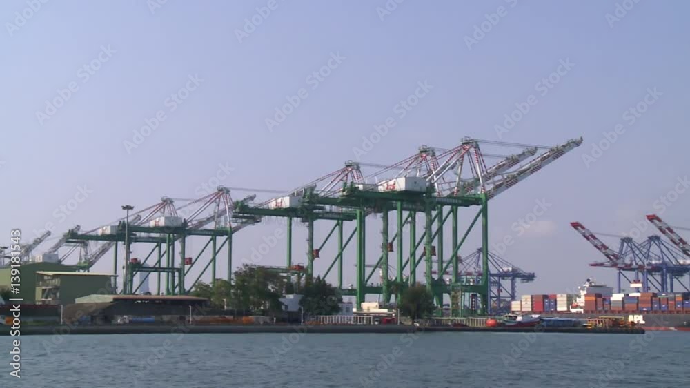 A vessel traffic service center (Control Tower) in Port of Kaohsiung, the largest harbor in Taiwan that has an annual handling capacity 10 million containers. A vessel traffic service center (Control Tower) in Port of Kaohsiung, the largest harbor in Taiwan that has an annual handling capacity 10 million containers.