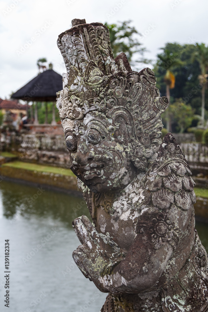 Decoration of Pura Taman Ayun temple, Bali island, Indonesia