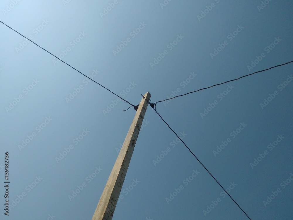 Fototapeta premium A pole of electricity 
