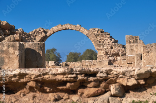 Paphos archaeological park at Kato Pafos in Cyprus