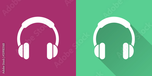 Headphone - vector icon.