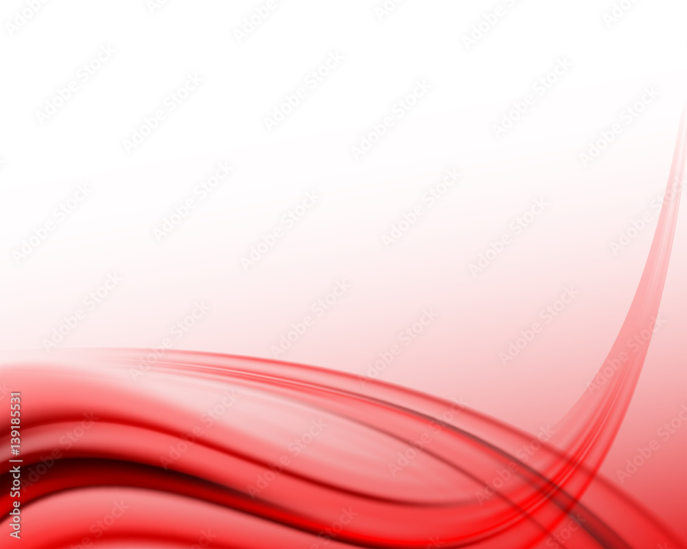 Fototapeta premium red wave abstract background