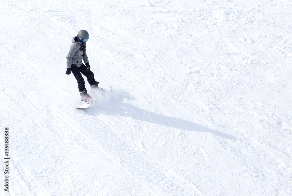 man snowboarding in winter man snowboarding in winter