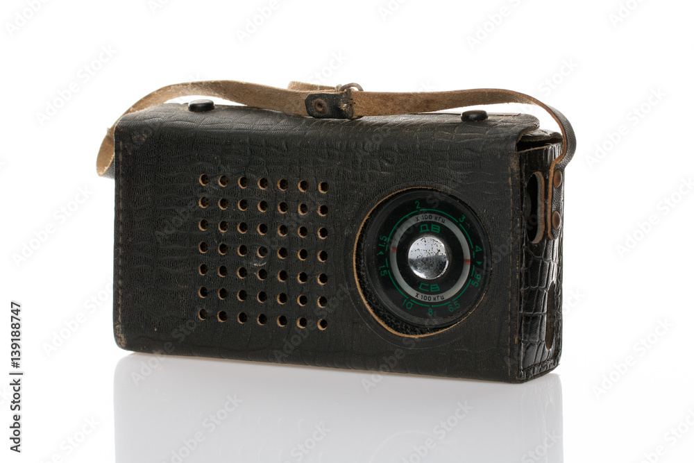 Old radio isolated Old radio isolated