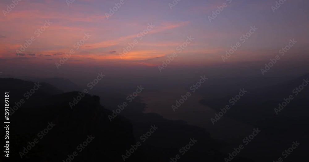 Time lapse Beautiful First light at Pha Dang Luang in Lumphun , Thailand. Time lapse Beautiful First light at Pha Dang Luang in Lumphun , Thailand.