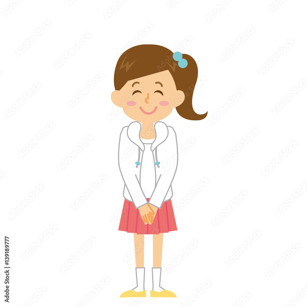 女子小学生_ご挨拶_15シリーズ 女子小学生_ご挨拶_15シリーズ