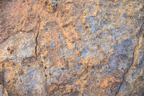 Old stone closeup, macro.