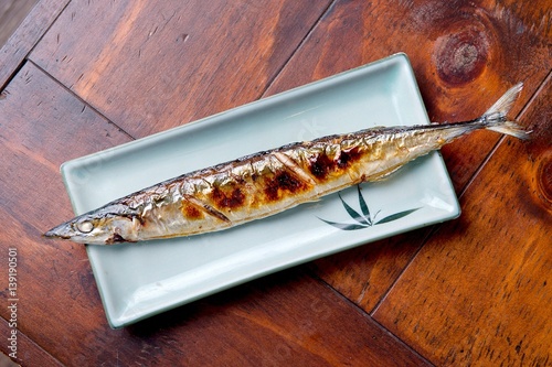 grilled saury