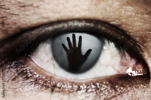 hand of woman In the twinkling of an eye