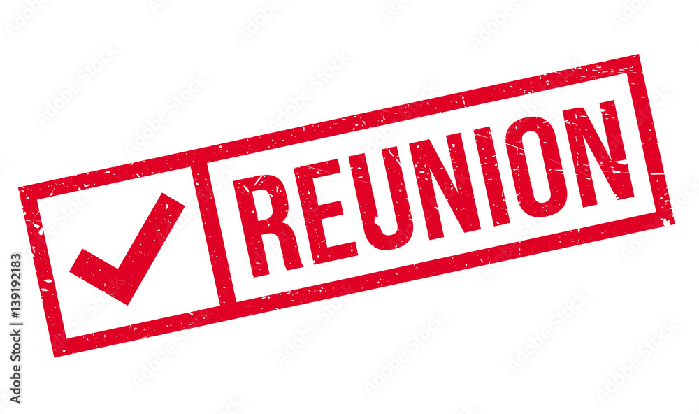 Reunion rubber stamp. Grunge design with dust scratches. Effects can be easily removed for a clean, crisp look. Color is easily changed. Reunion rubber stamp. Grunge design with dust scratches. Effects can be easily removed for a clean, crisp look. Color is easily changed.