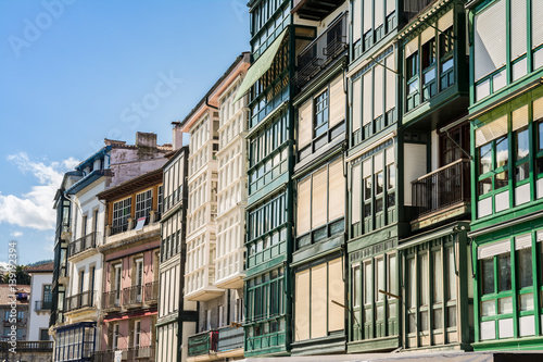 aligned basque houses 