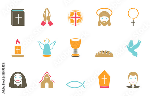 Christentum Iconset  - Farbe
