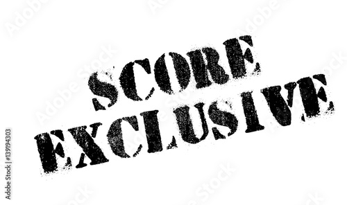Score Exclusive rubber stamp. Grunge design with dust scratches. Effects can be easily removed for a clean, crisp look. Color is easily changed.