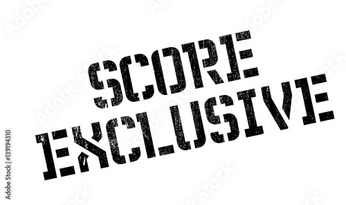 Score Exclusive rubber stamp. Grunge design with dust scratches. Effects can be easily removed for a clean, crisp look. Color is easily changed.