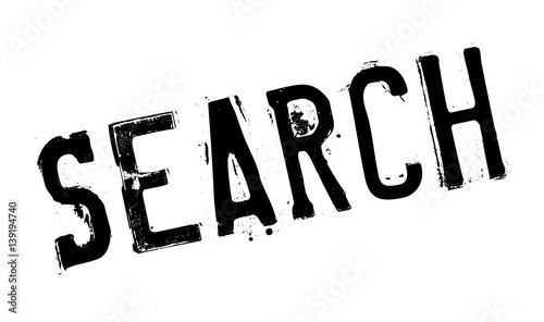 Search rubber stamp. Grunge design with dust scratches. Effects can be easily removed for a clean, crisp look. Color is easily changed.