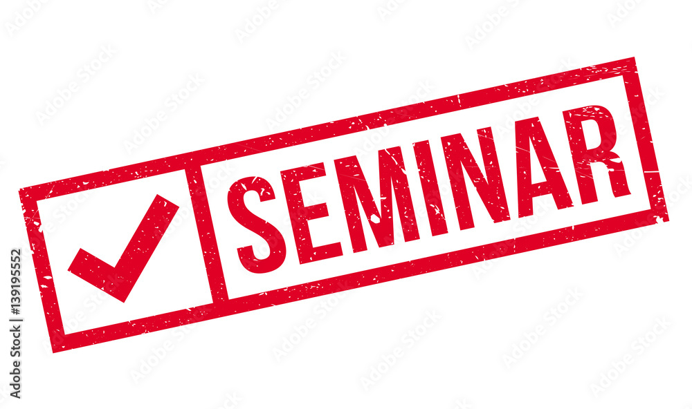 Seminar rubber stamp. Grunge design with dust scratches. Effects can be easily removed for a clean, crisp look. Color is easily changed. Seminar rubber stamp. Grunge design with dust scratches. Effects can be easily removed for a clean, crisp look. Color is easily changed.