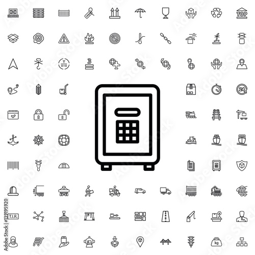 safe icon illustration