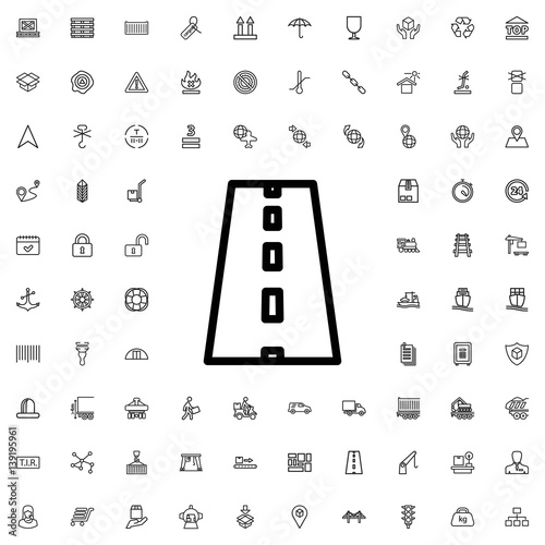 road icon illustration