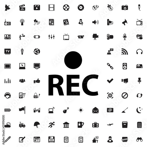 rec icon illustration