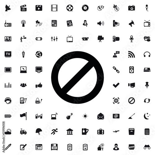 prohibited icon illustration