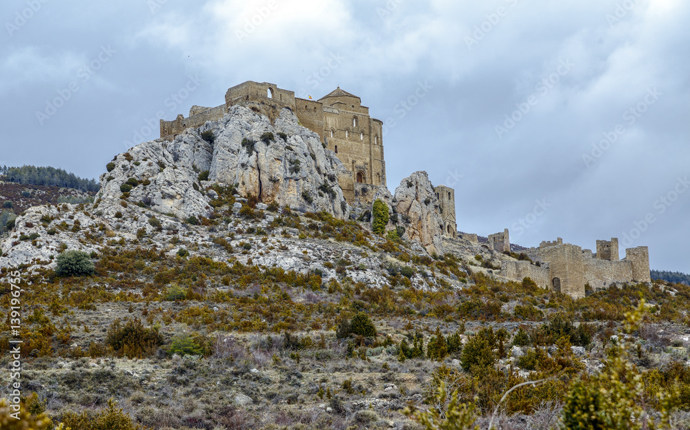 Loarre Castle (Castillo de Loarre) in Huesca Province Aragon Spain