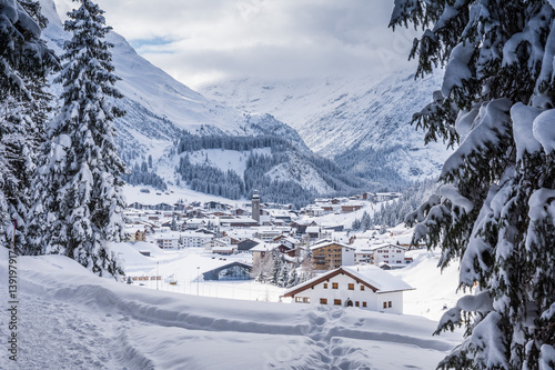 View of Lech, Austria © pixelkrusty