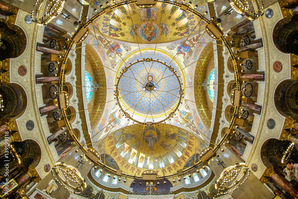 Cupola of Naval St. Nicholas Cathedral in Kronstadt.