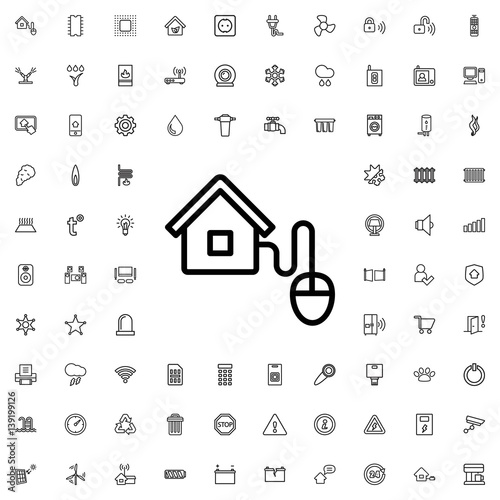 smart home icon illustration