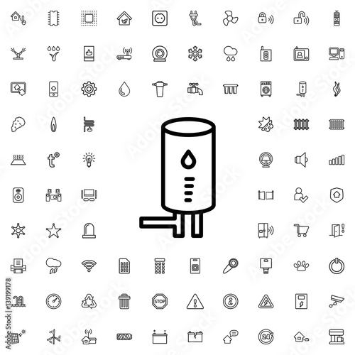 geyser icon illustration