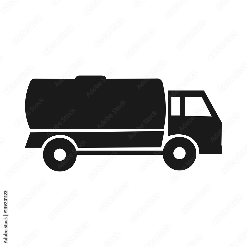 Isolated black silhouette tanker . Industrial trucks. liquids Delivery Isolated black silhouette tanker . Industrial trucks. liquids Delivery