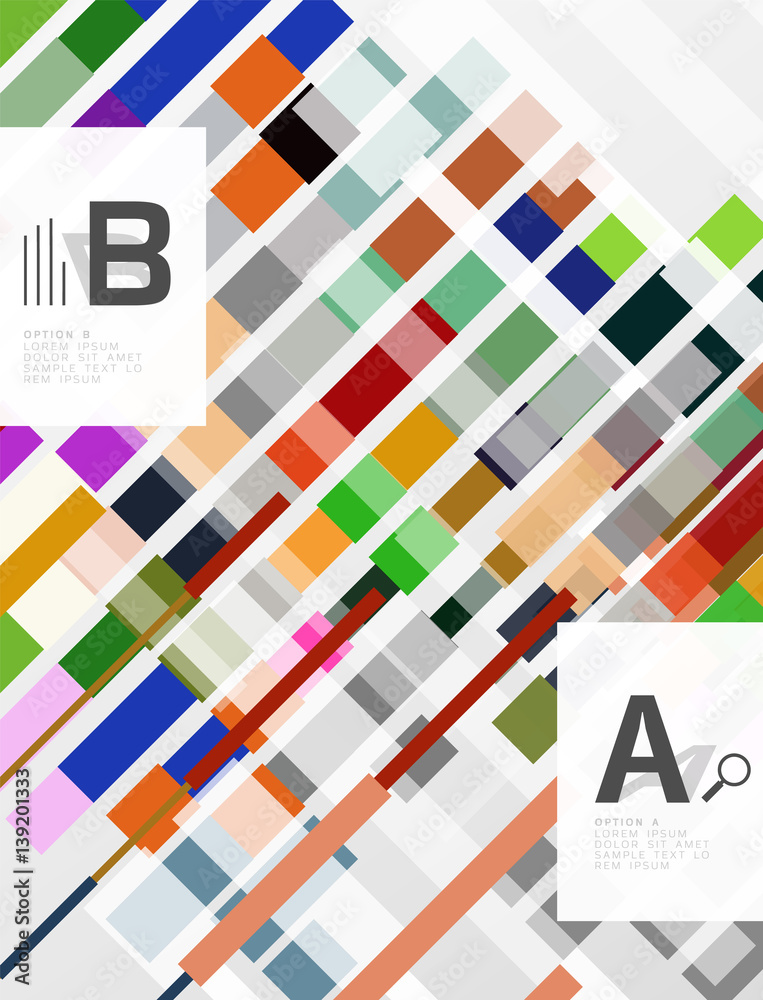 Abstract geometrical texture with infographic options Abstract geometrical texture with infographic options