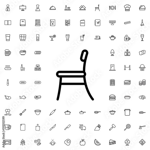 chair icon illustration