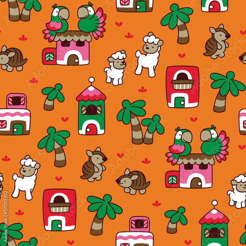 SUNNY PLAINS - Seamless pattern