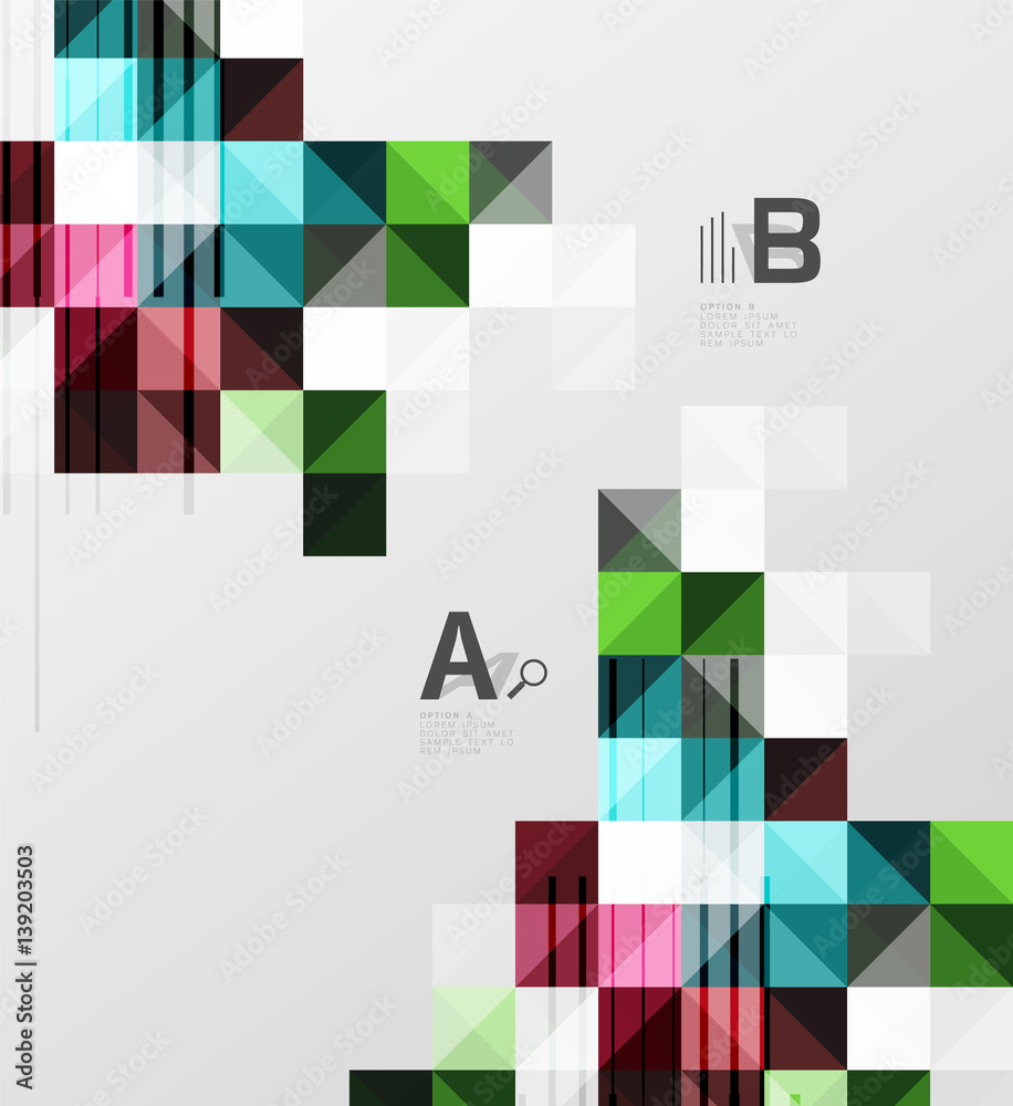 Modern square abstract background Modern square abstract background