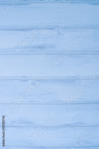 Background of painted blue wooden planks