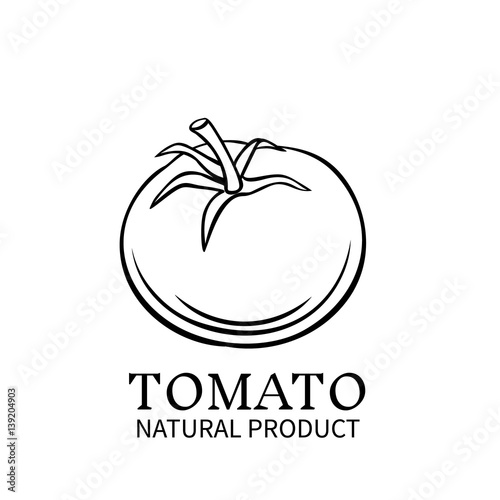 Hand drawn tomato icon