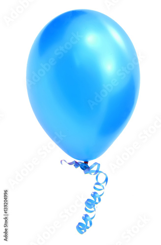 Blue balloon with blue string
