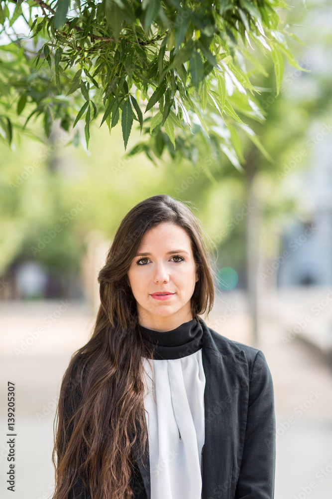 Serious woman wearing formal clothes Serious woman wearing formal clothes