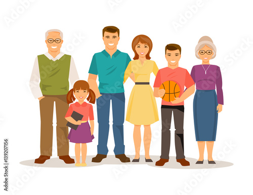 Family. Vector illustration