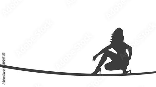 Frau in Pose | Silhouette