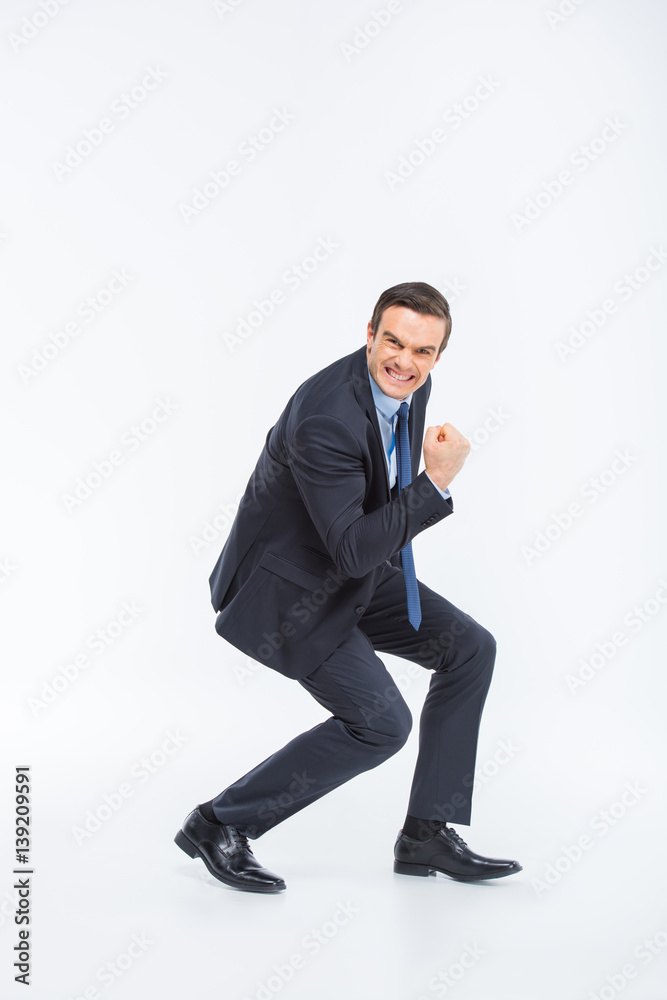Young excited businessman Young excited businessman