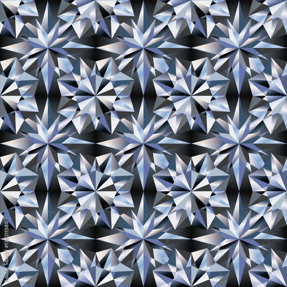 Diamond seamless background, vector illustration Diamond seamless background, vector illustration