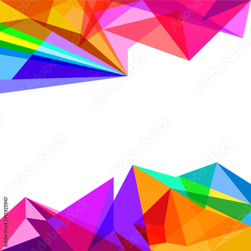 Geometric colorful abstract background