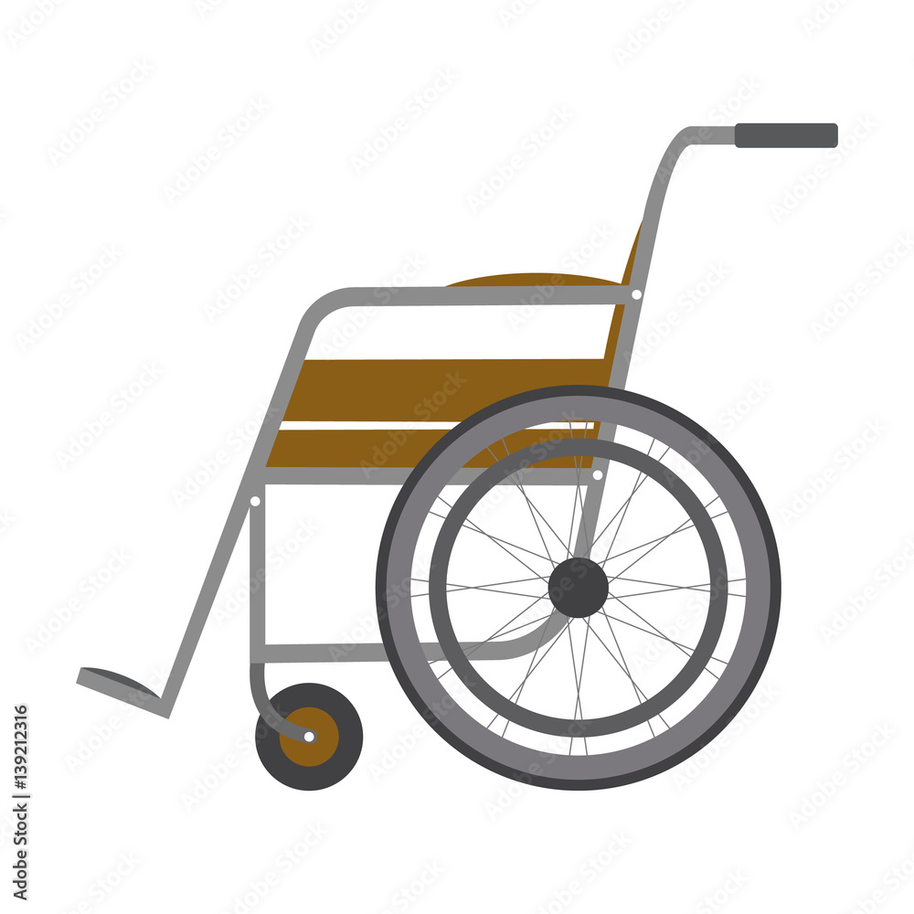 Wheelchair isolated on white background. Vector icon Wheelchair isolated on white background. Vector icon