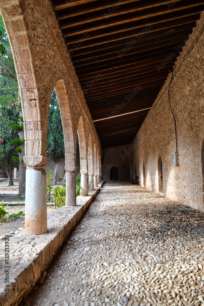 Archway of Ayia Napa Monastery, Cyprus.