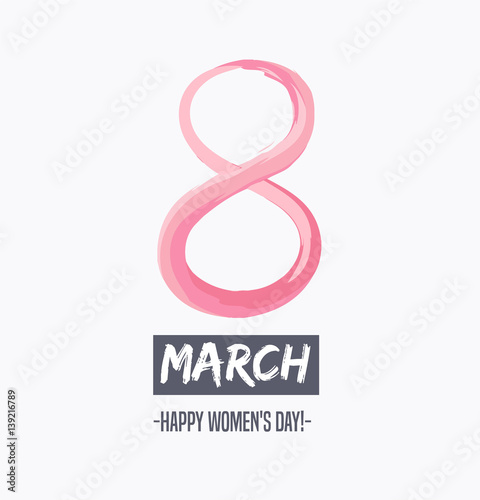 Women's Day greeting card template