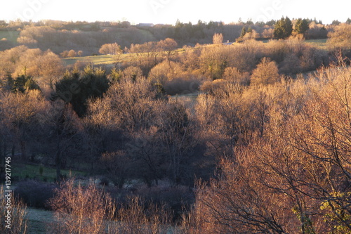 soleil levant sur las Combrailles, Auvergne