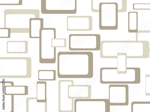 Retro pattern background with squares - rounded.