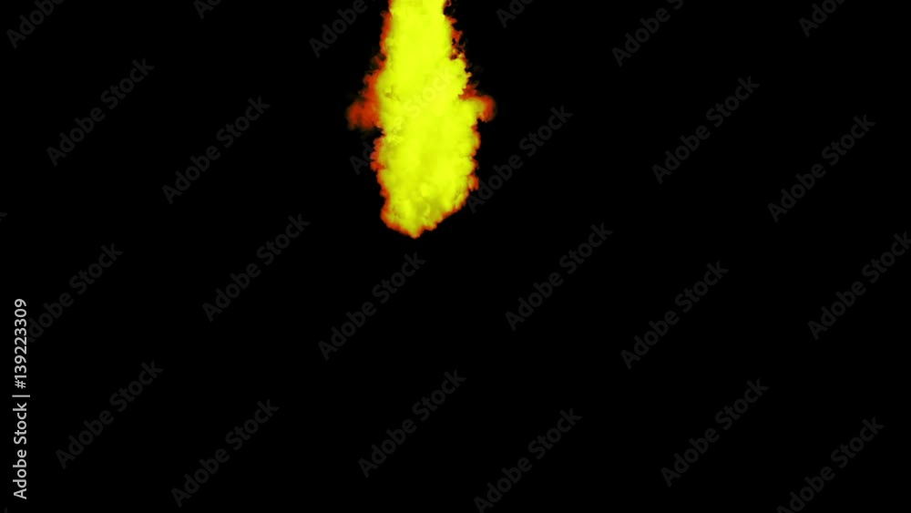 Neon Orange Smoke In Slow Motion Neon Orange Smoke In Slow Motion